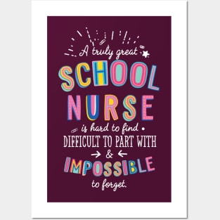 A truly Great School Nurse Gift - Impossible to forget Posters and Art